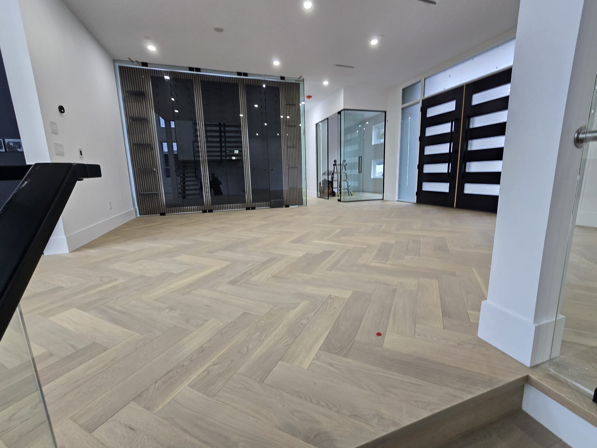 Herringbone style flooring